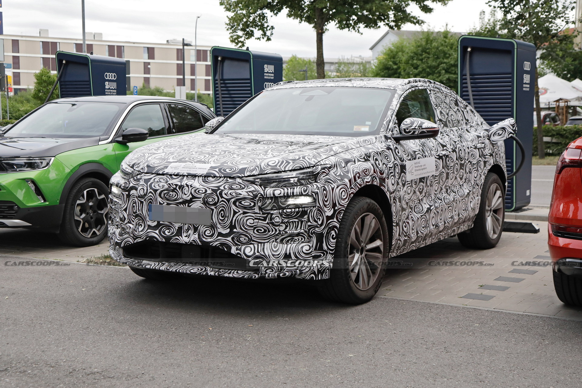 2024 Audi Q6 E-tron Sportback Spied With A Sleeker Coupe-SUV Body