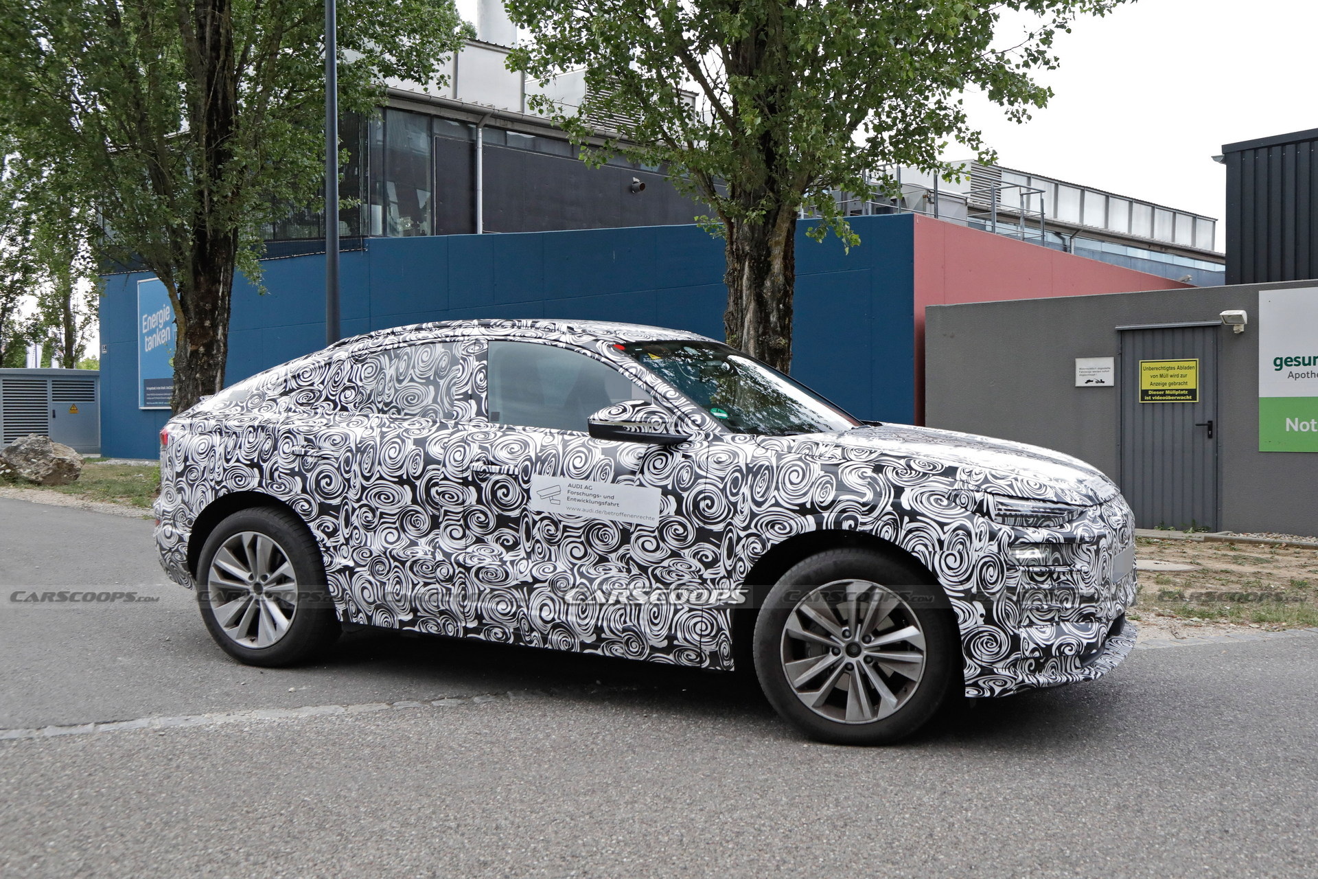 2024 Audi Q6 E-tron Sportback Spied With A Sleeker Coupe-SUV Body