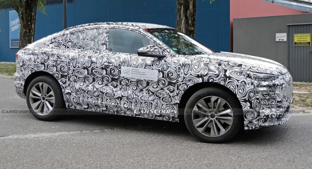  2024 Audi Q6 E-tron Sportback Spied With A Sleeker Coupe-SUV Body