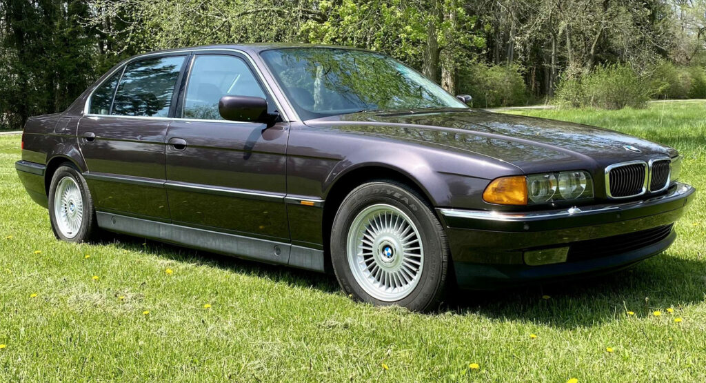  Purple Works Perfectly On This 1997 BMW 750iL