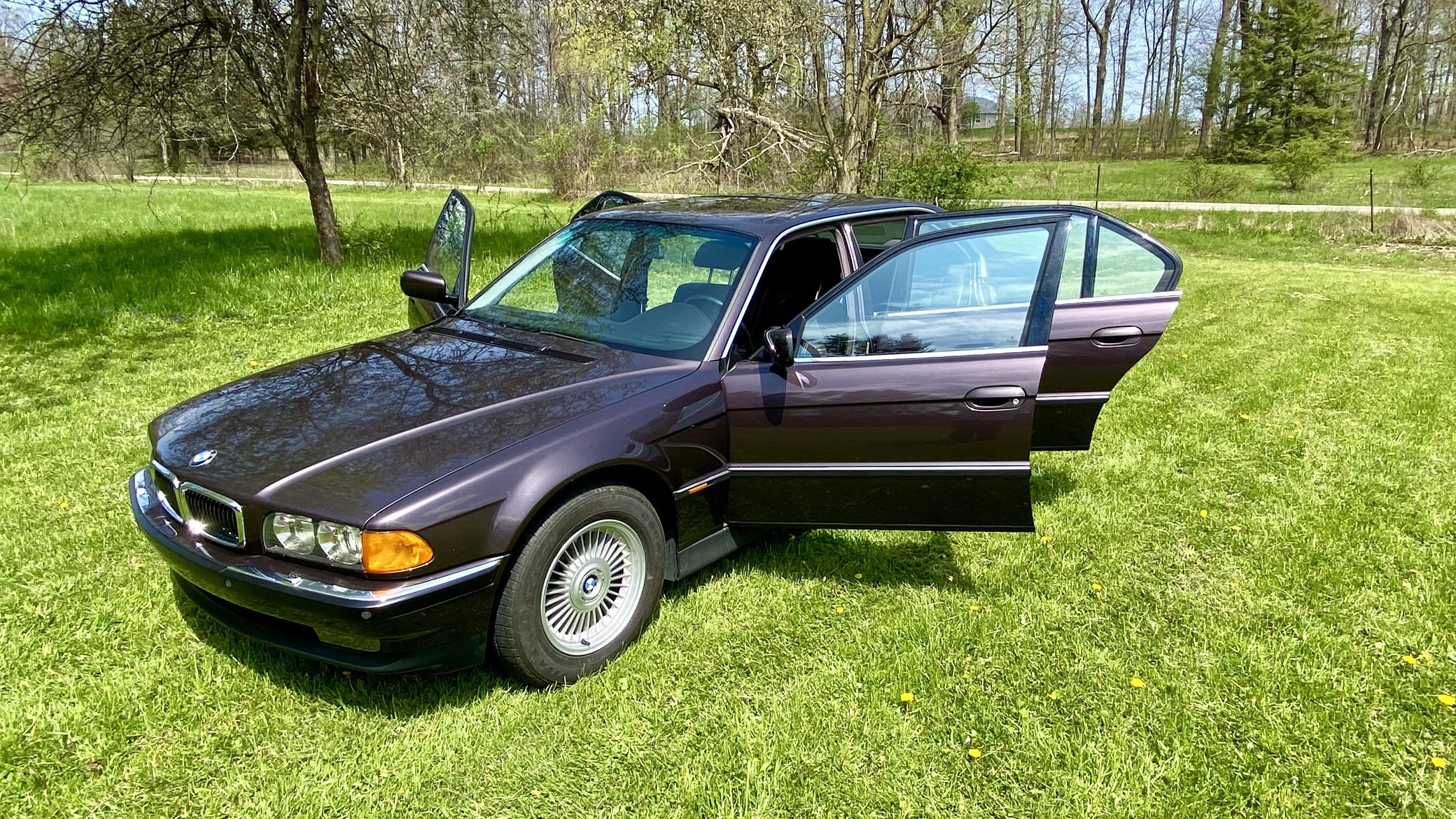 Purple Works Perfectly On This 1997 BMW 750iL