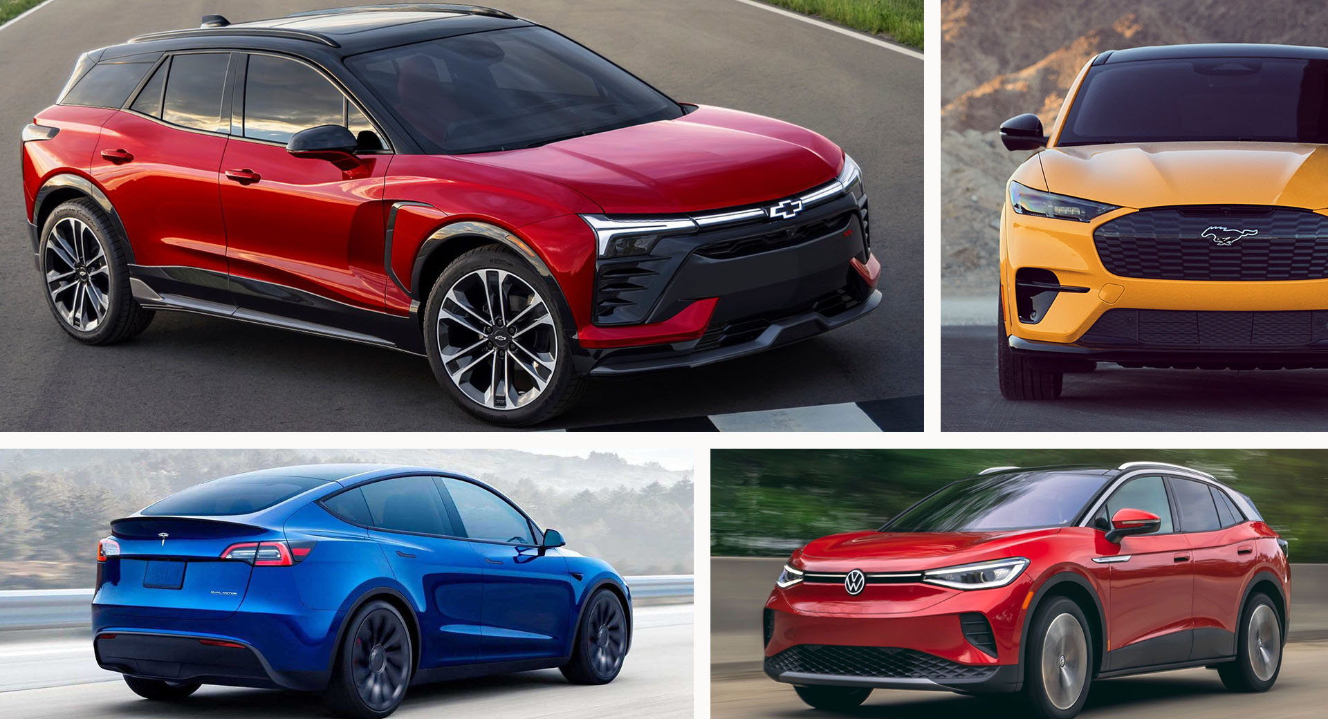 2024 Chevy Blazer Vs. Ford, Tesla And VW Rivals: Who Has The Longest Electric Range, The Most Power And The Biggest Screen? Auto Recent