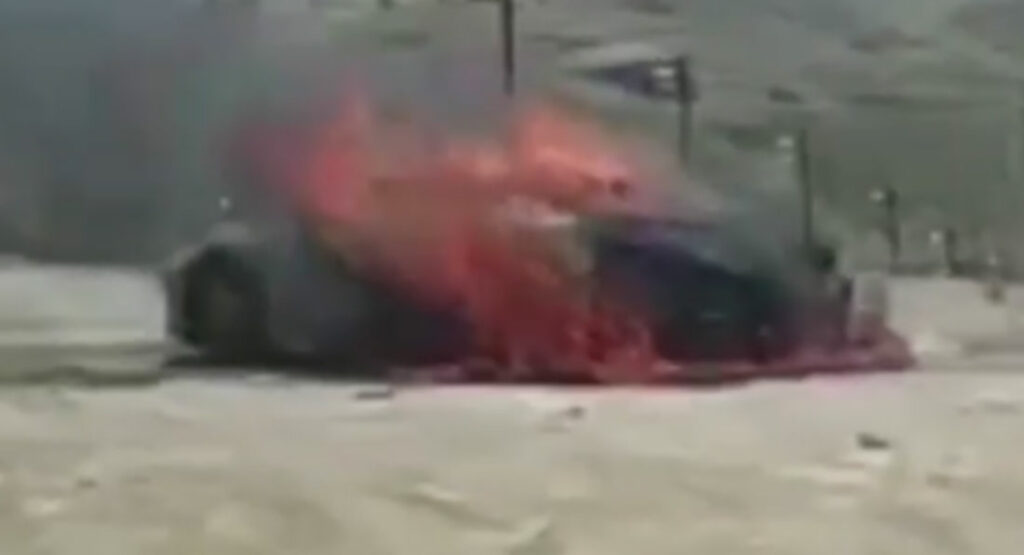  2024 Chevy Corvette E-Ray Prototype Destroyed By Fire During Spanish Tests