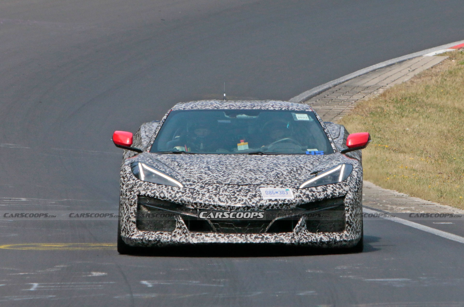 C8 Corvettes Snapped Testing In Germany Confirmed As E-Ray Hybrids
