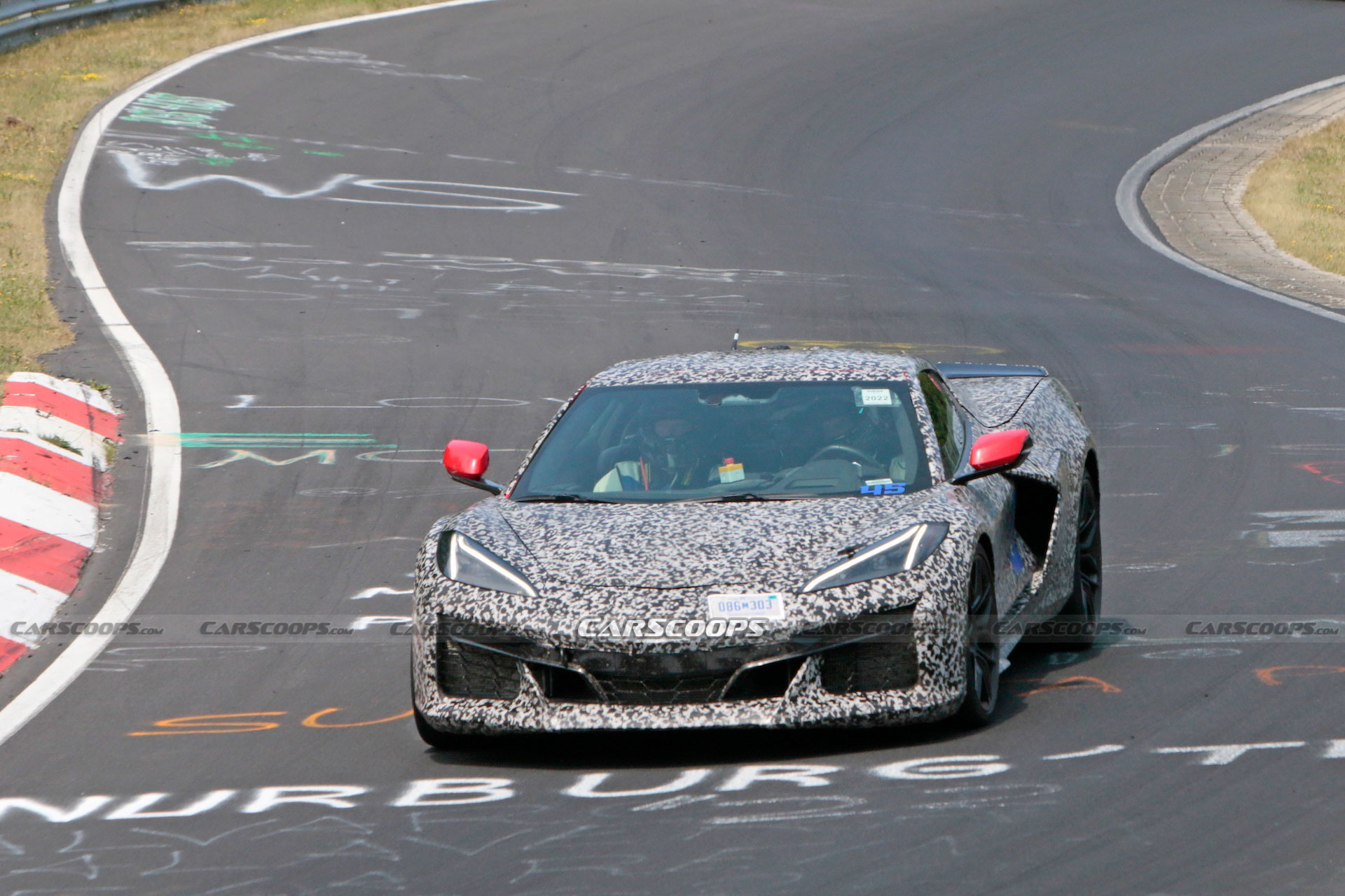 C8 Corvettes Snapped Testing In Germany Confirmed As E-Ray Hybrids
