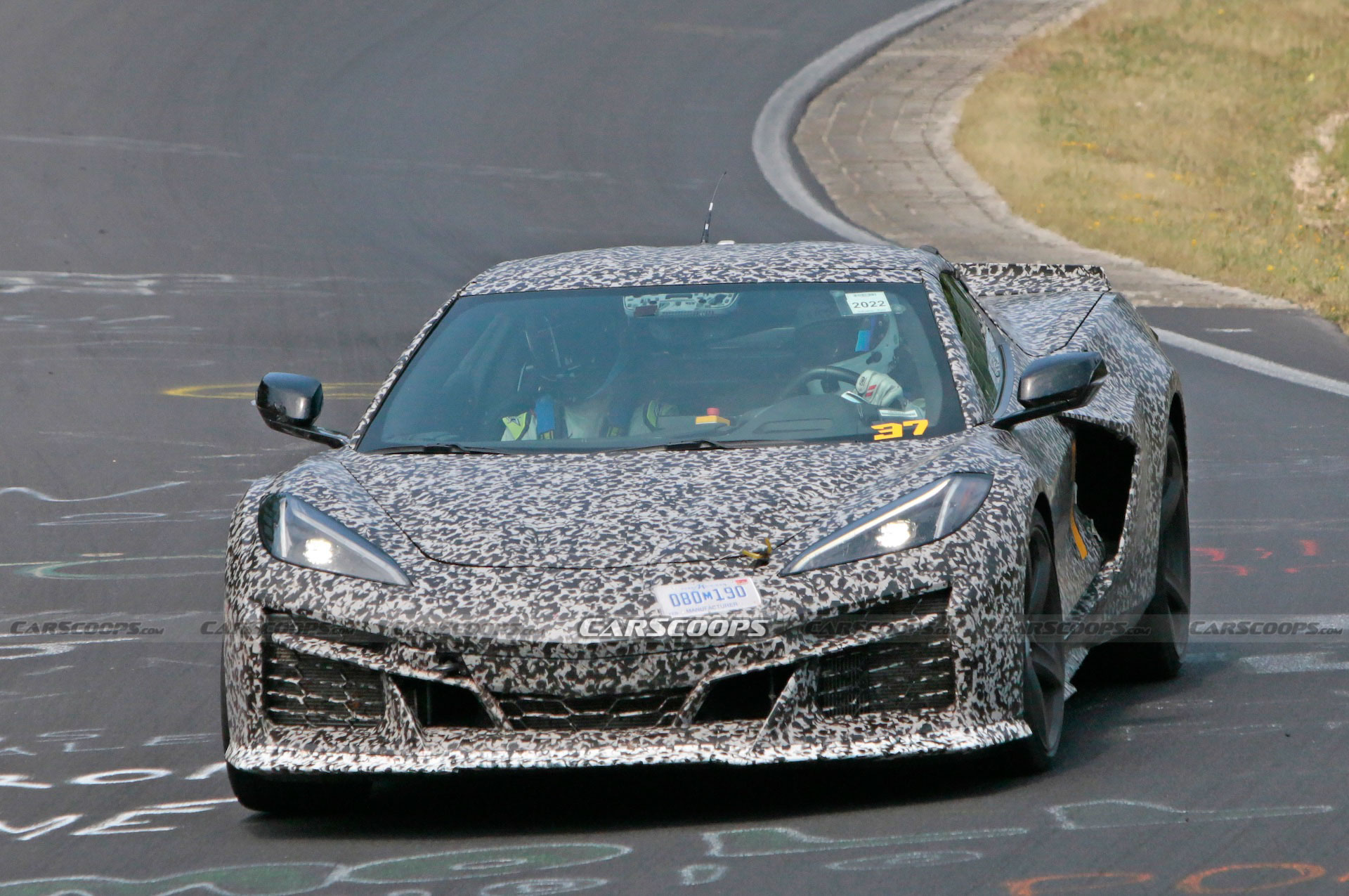 C8 Corvettes Snapped Testing In Germany Confirmed As E-Ray Hybrids