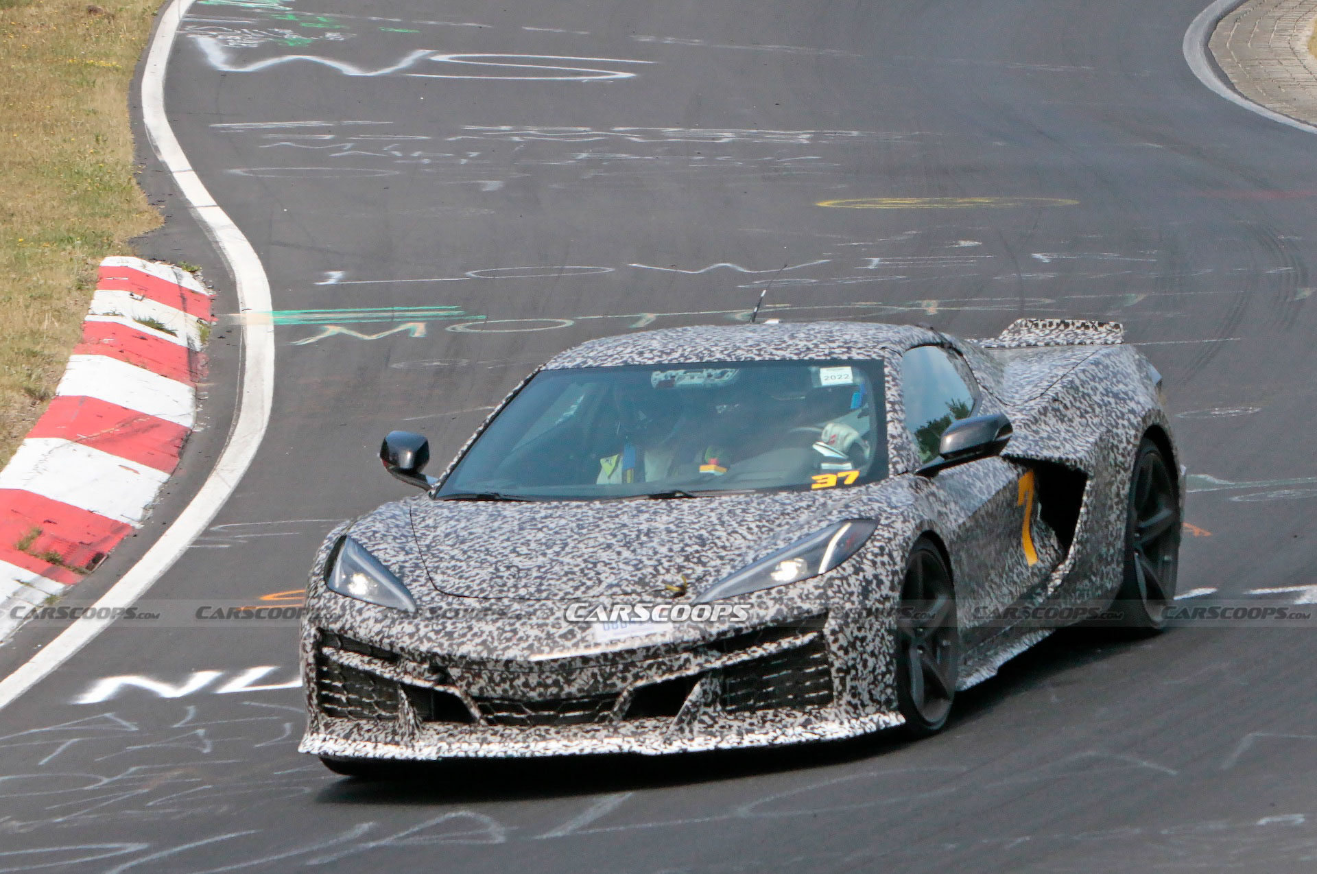 C8 Corvettes Snapped Testing In Germany Confirmed As E-Ray Hybrids