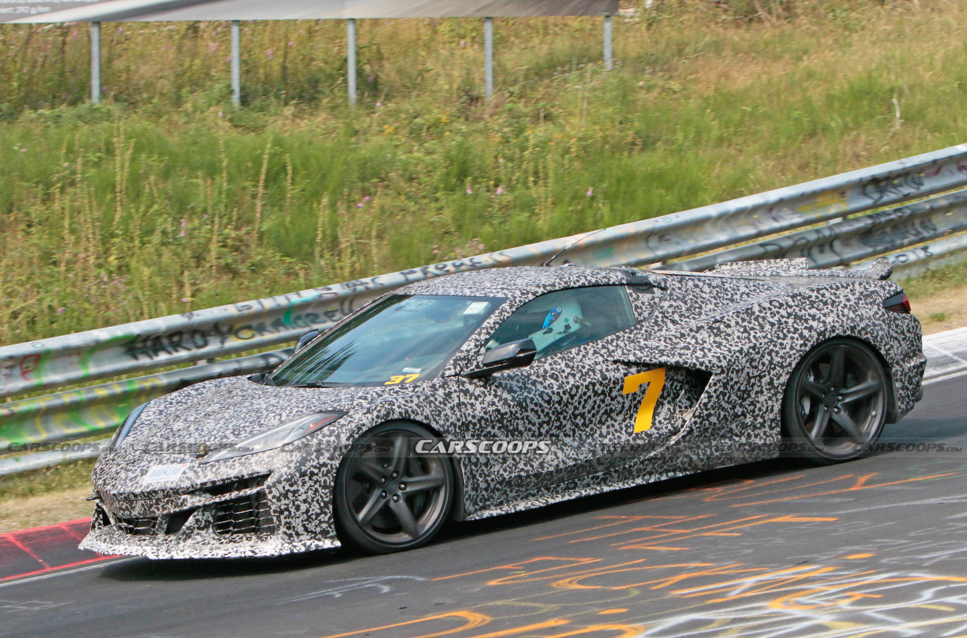 C8 Corvettes Snapped Testing In Germany Confirmed As E-Ray Hybrids