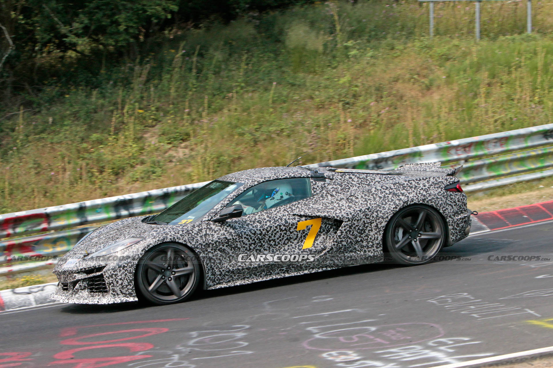 C8 Corvettes Snapped Testing In Germany Confirmed As E-Ray Hybrids