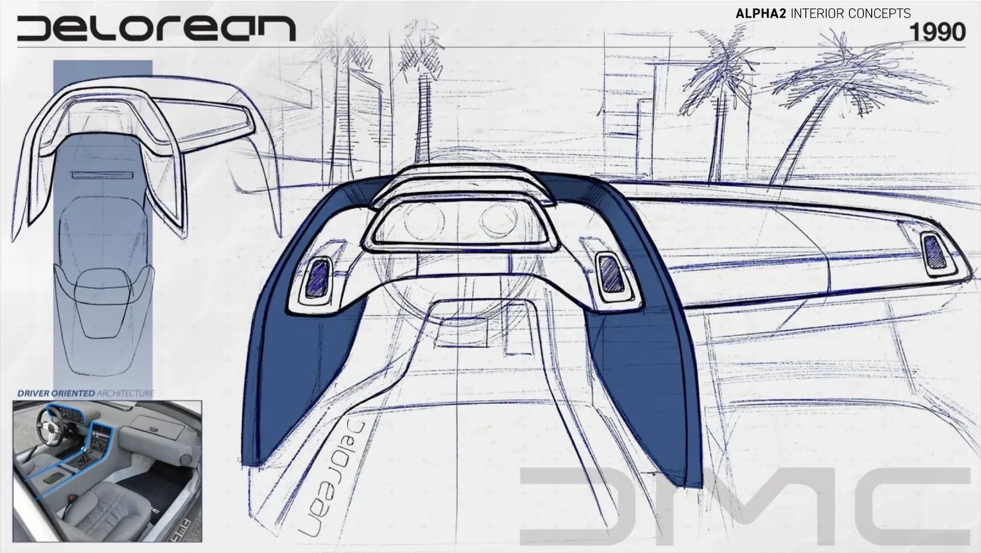 DeLorean Goes Back To The Future With A Trio Of Fictional ‘What If’ Concept Cars