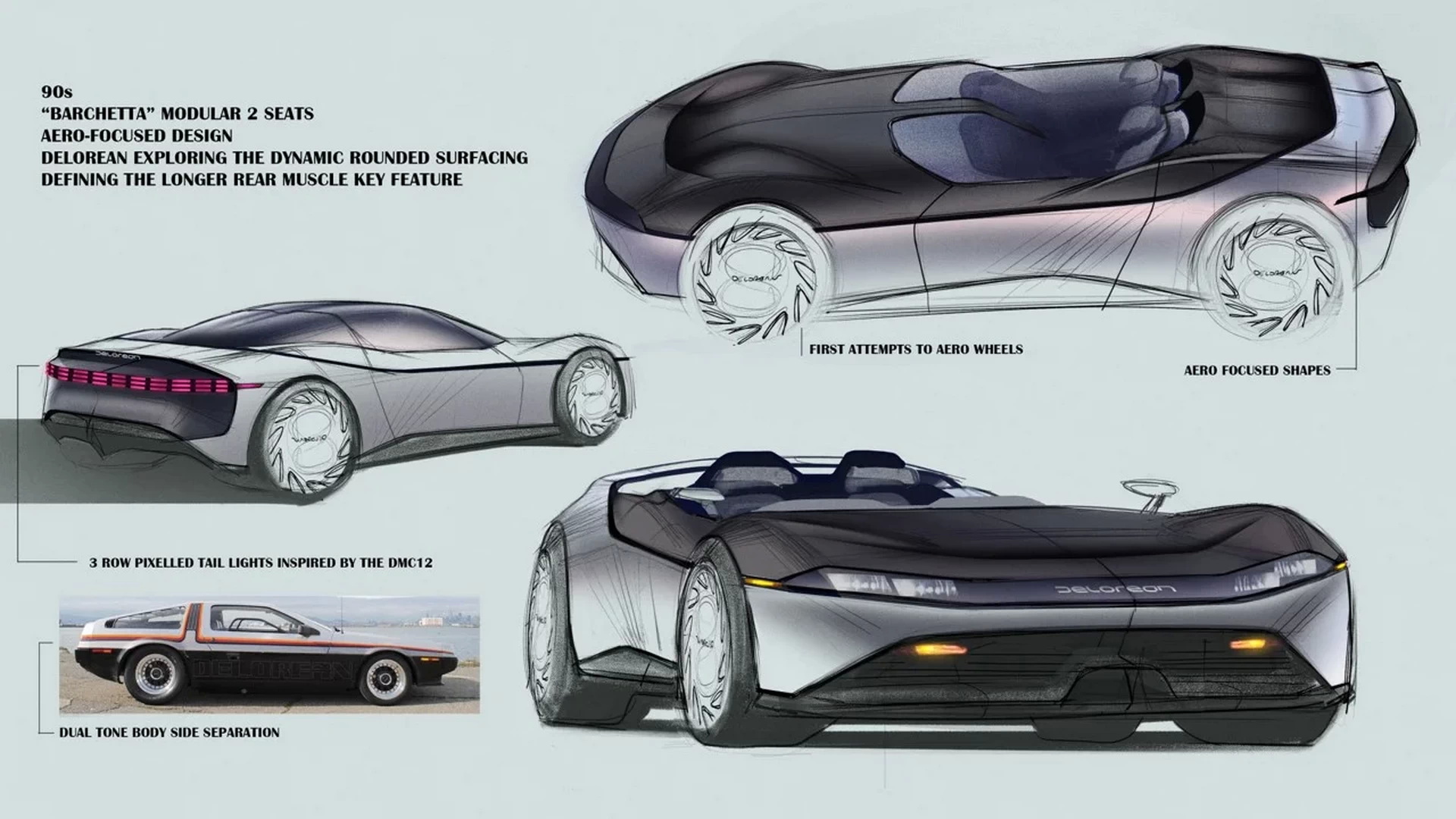DeLorean Goes Back To The Future With A Trio Of Fictional ‘What If’ Concept Cars