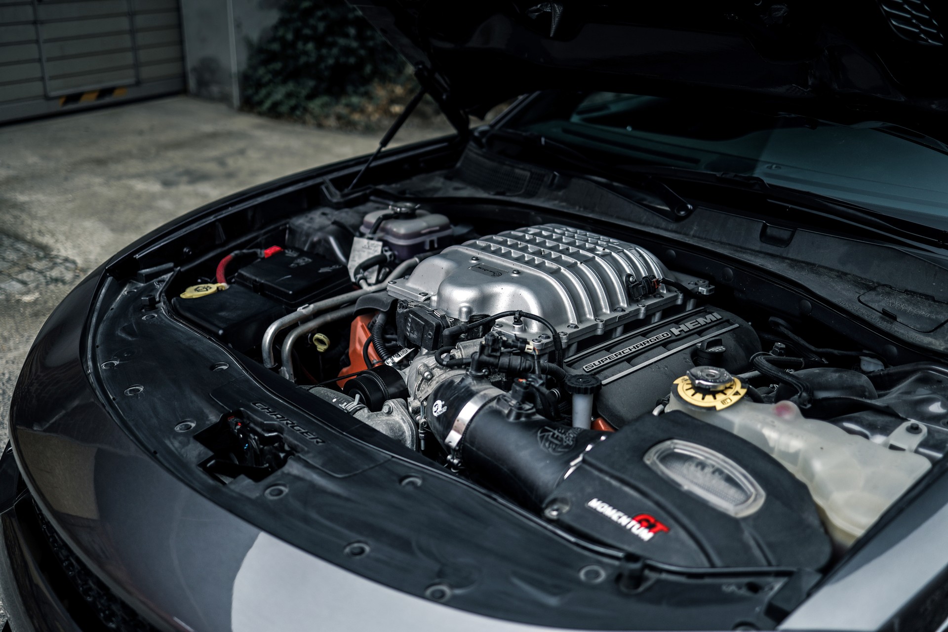 This Tuned Dodge Charger Hellcat Is Wider Than A Lamborghini Aventador