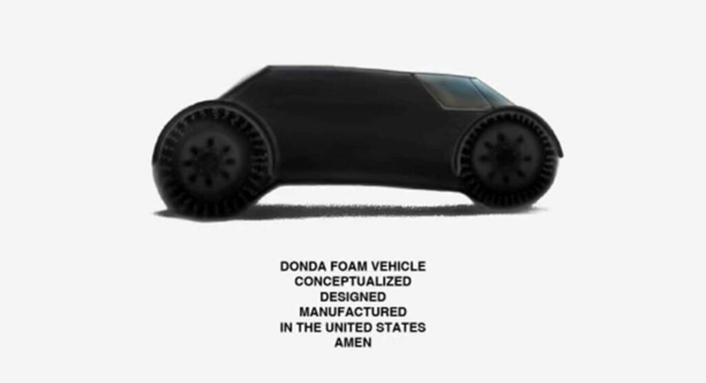 Kanye West Teases Donda Foam Concept Car That Seems To Be Full Of Hot Air