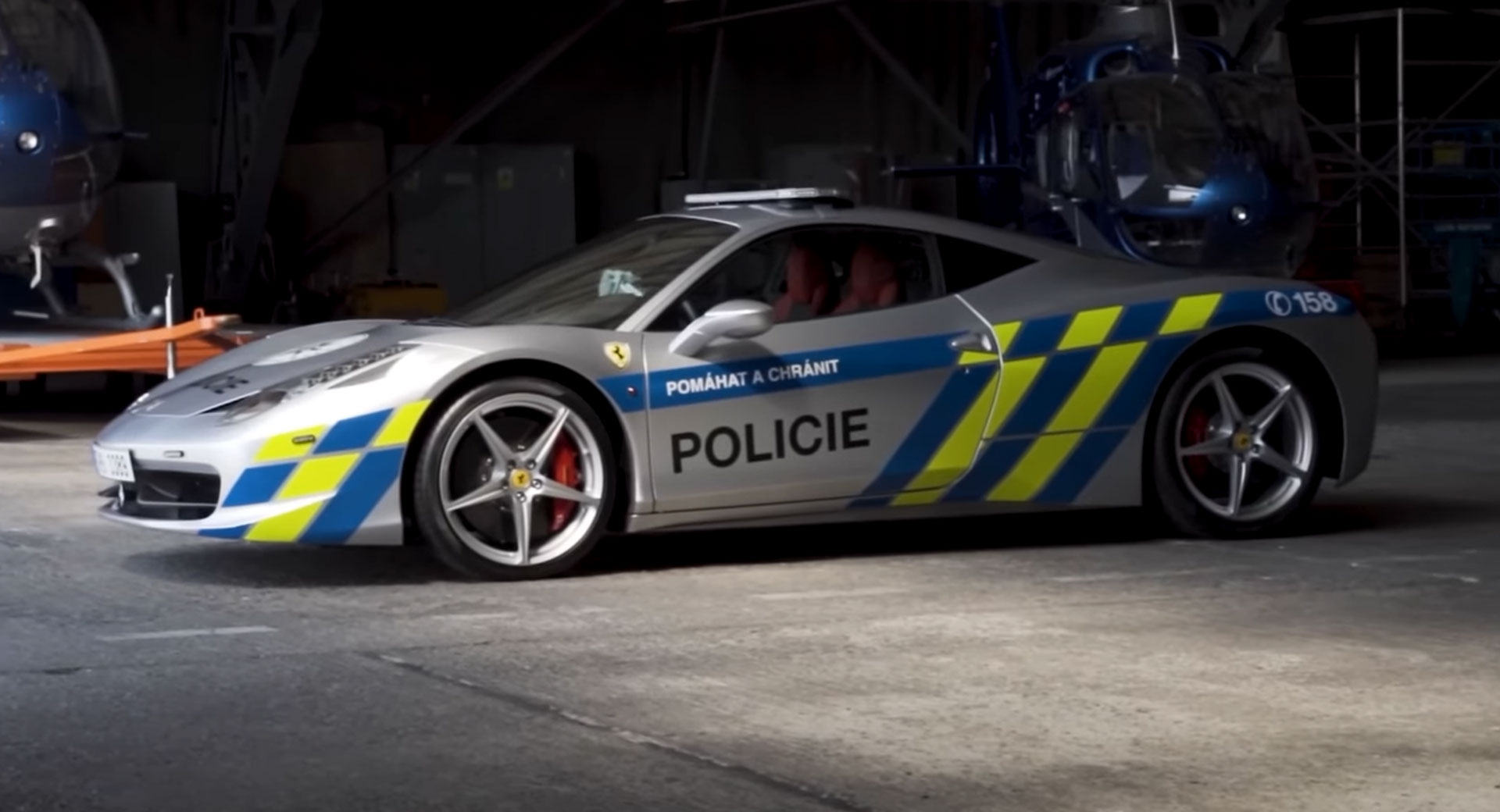 Czech Police Are Patrolling The Streets In A Ferrari Italia That They Seized