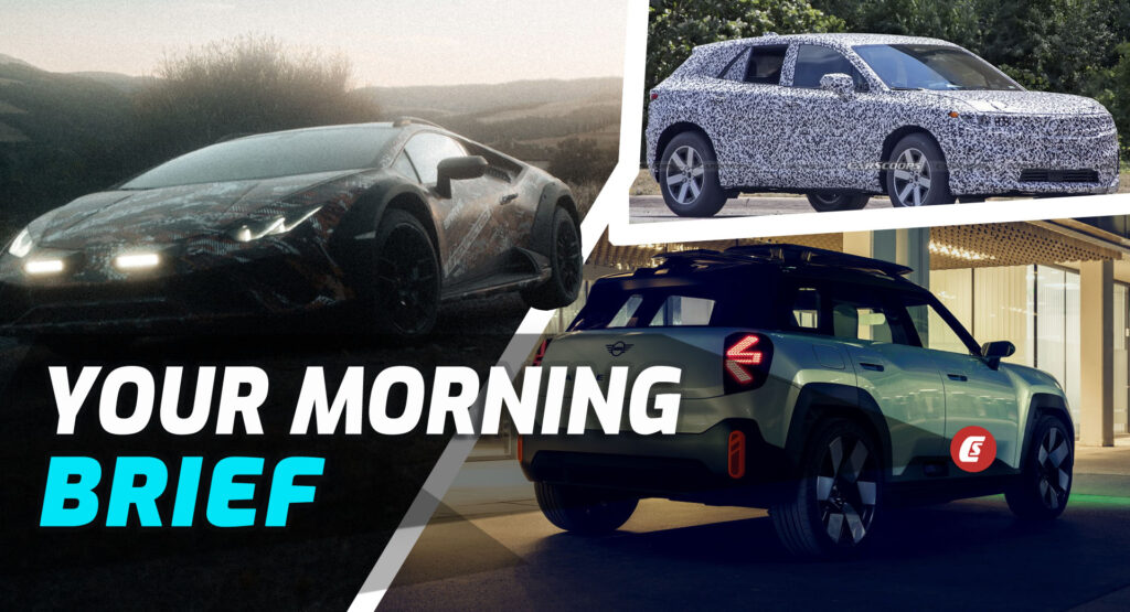 Lamborghini Huracan Sterrato Teaser, MINI Aceman EV Concept, And 2024 Honda Prologue EV Spied: Your Morning Brief