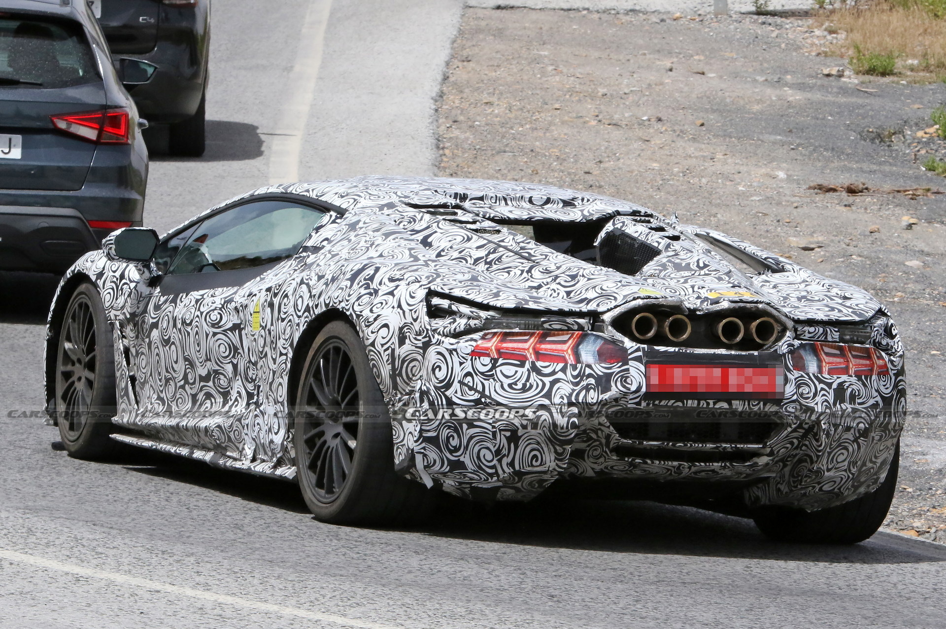 Get A Closer Look To The Lamborghini Aventador’s Electrified Successor