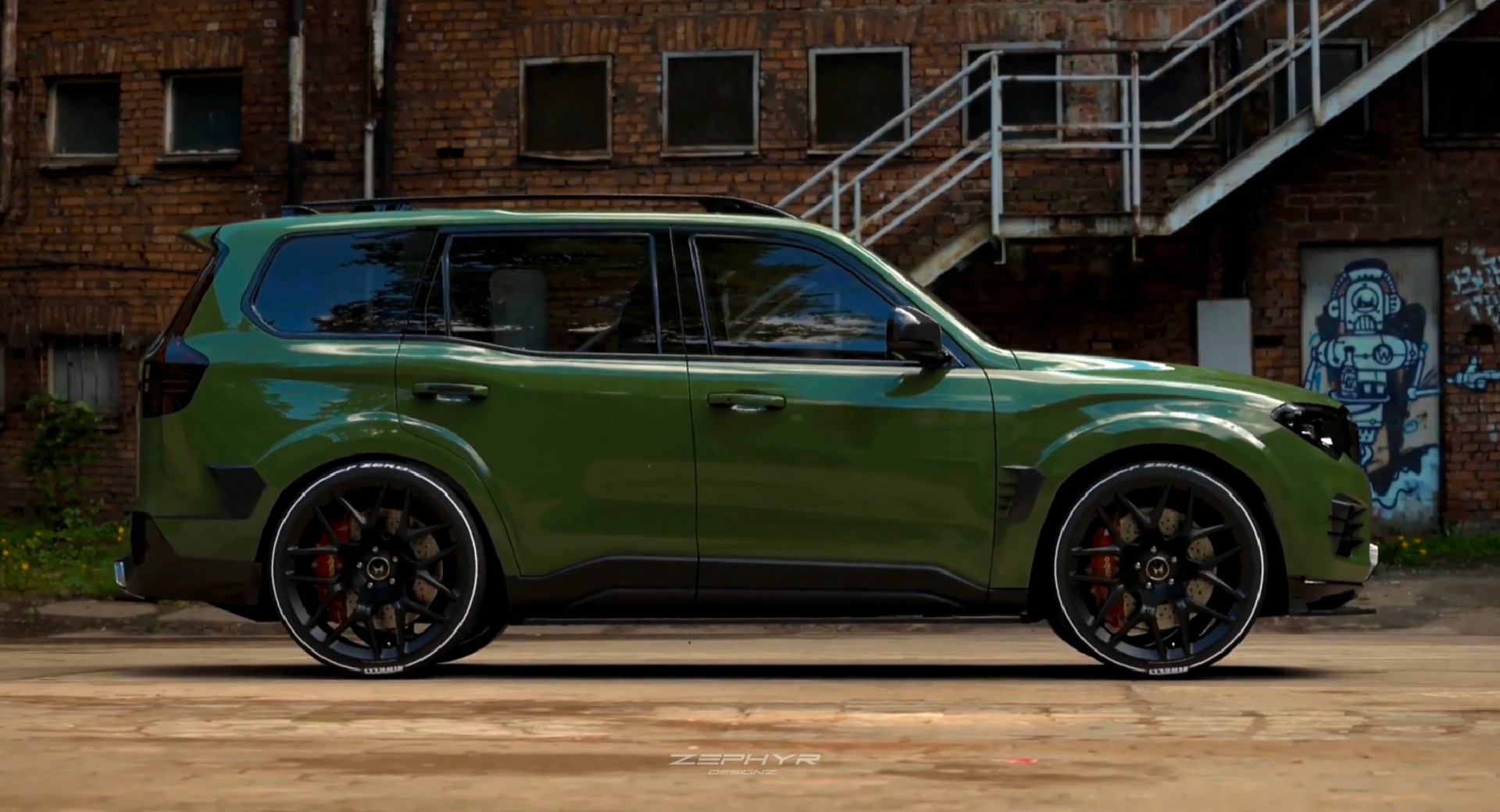 Mahindra Scorpio-N Ladder-Frame SUV Envisioned With A Hemi V8 Engine Swap