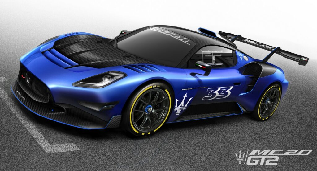  Maserati MC20 GT2 Debuts As A Gorgeous Racecar For Customer Racing
