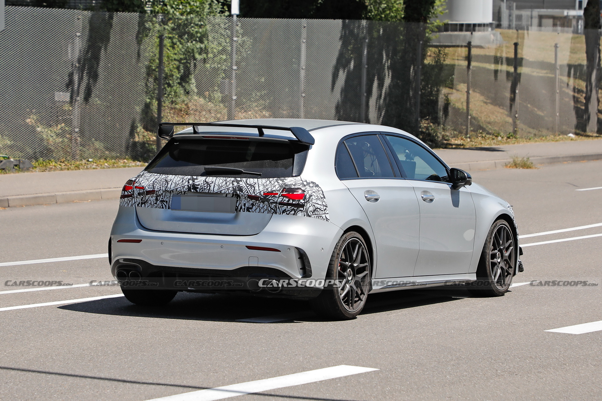 2023 Mercedes-AMG A45 Spotted With Updated Headlights And Taillights