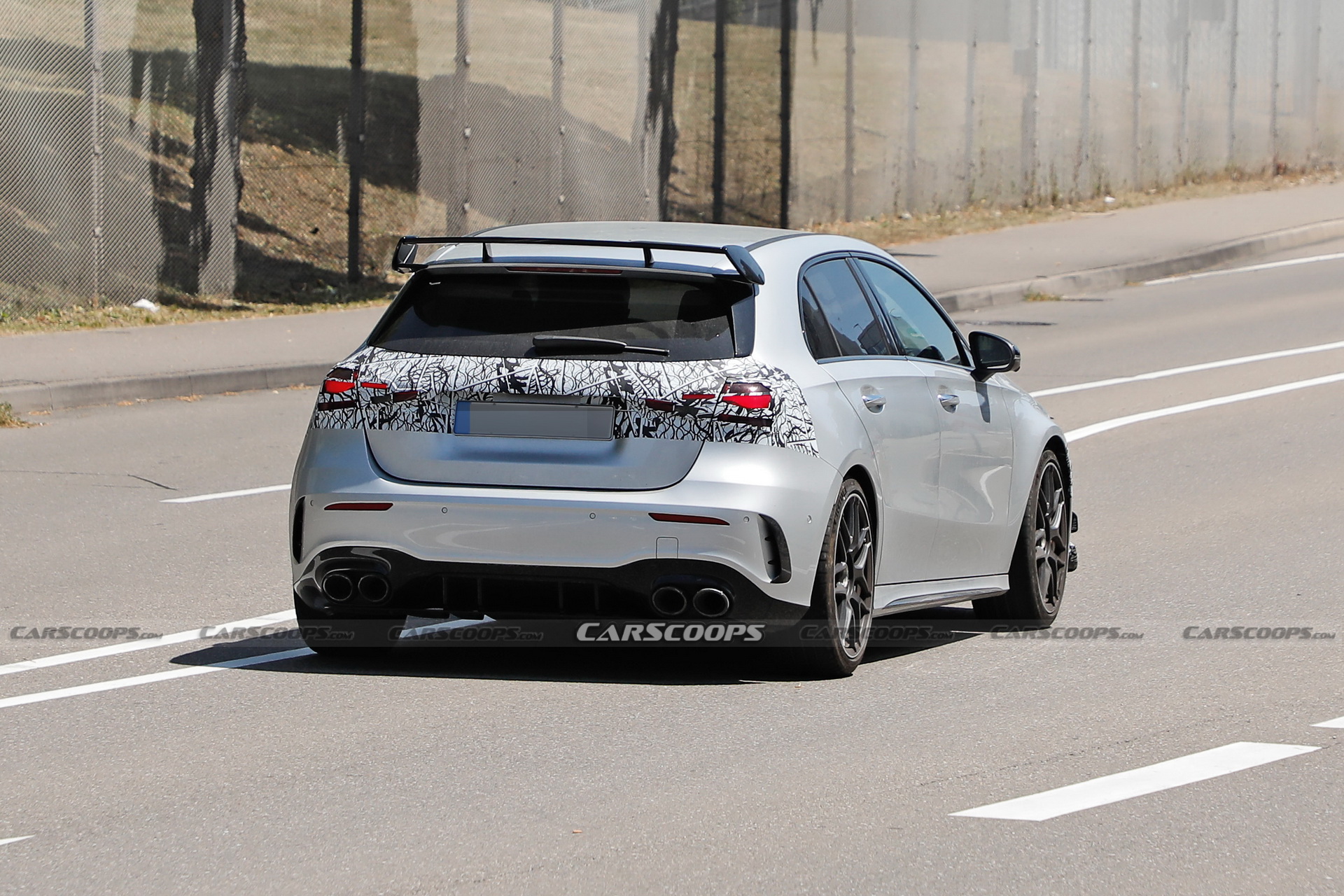 2023 Mercedes-AMG A45 Spotted With Updated Headlights And Taillights
