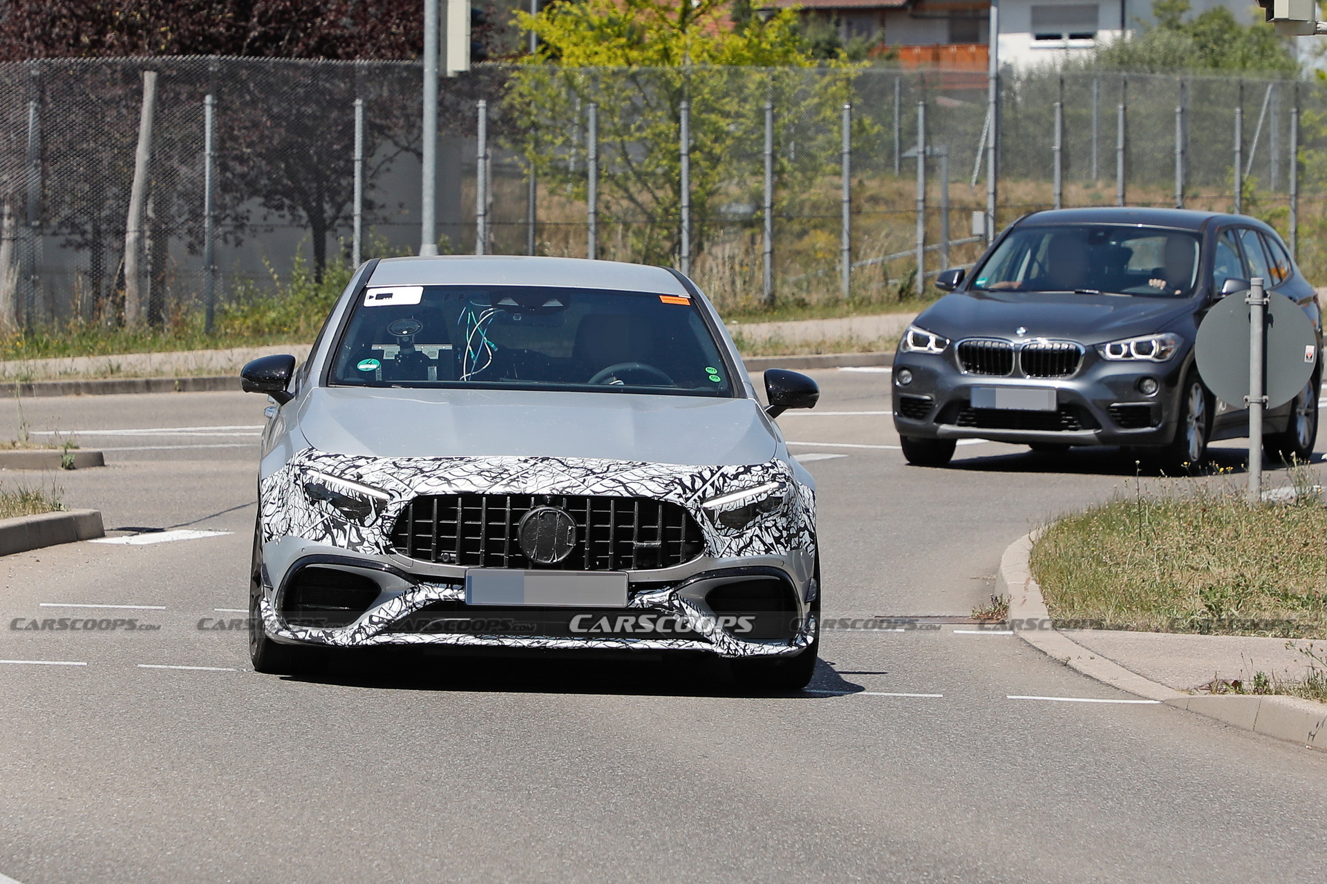 2023 Mercedes-AMG A45 Spotted With Updated Headlights And Taillights