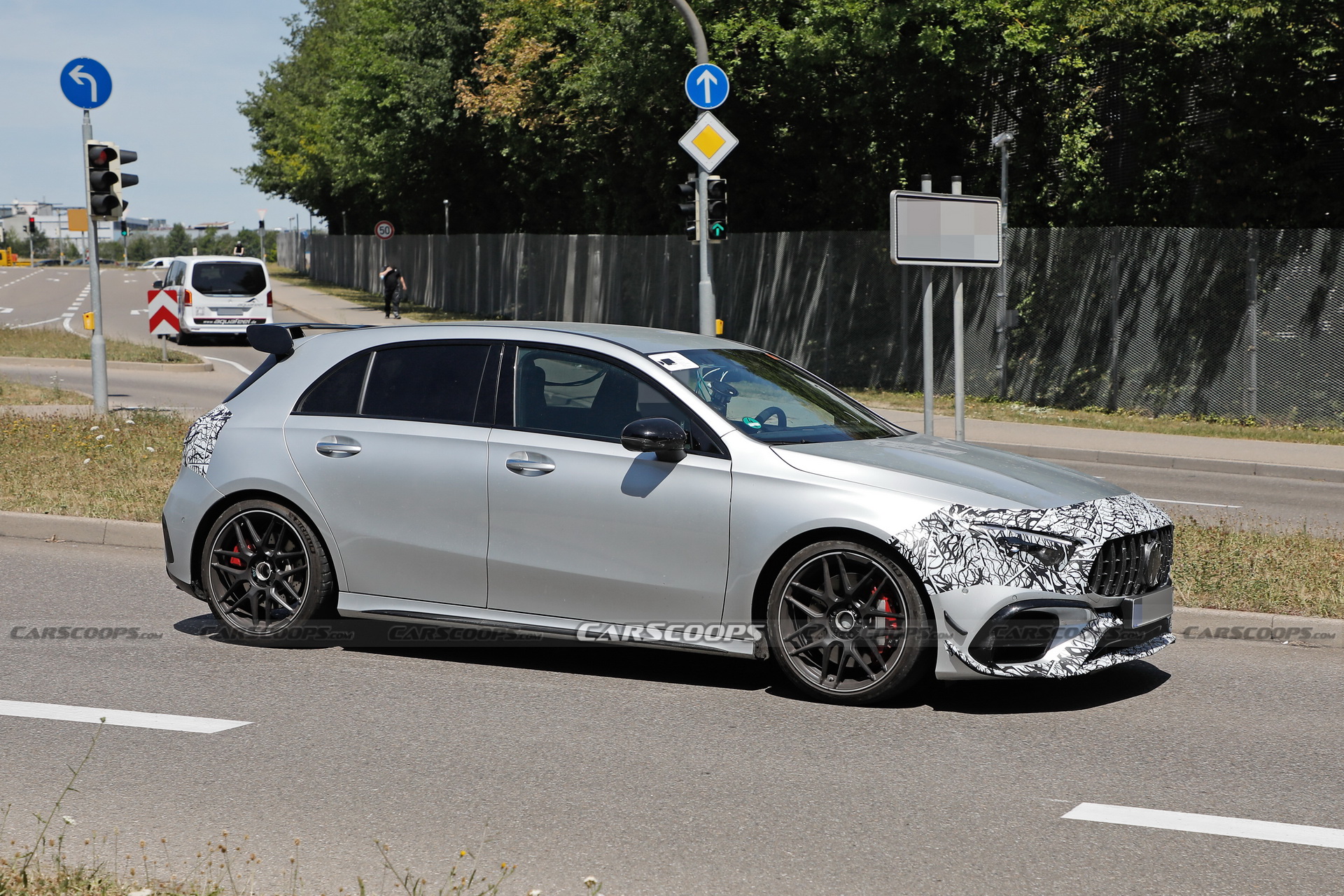 2023 Mercedes-AMG A45 Spotted With Updated Headlights And Taillights