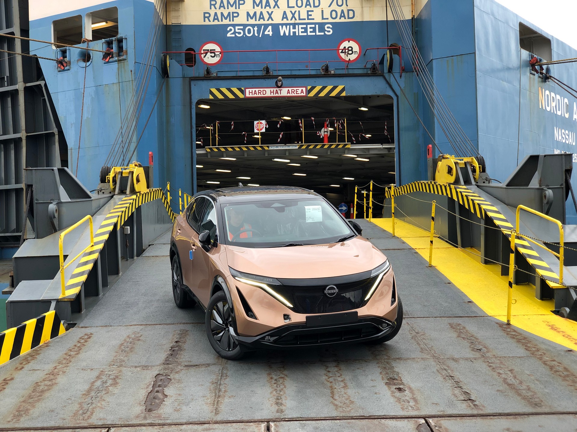 All-Electric Nissan Ariya Lands On British Soil Before Customer Deliveries Begin