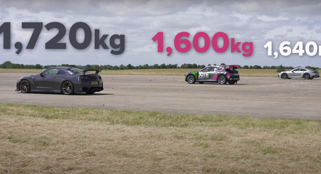  Can A Porsche 911 Turbo S Compete With An 1,100 HP Nissan GT-R Or Rallycross EV?