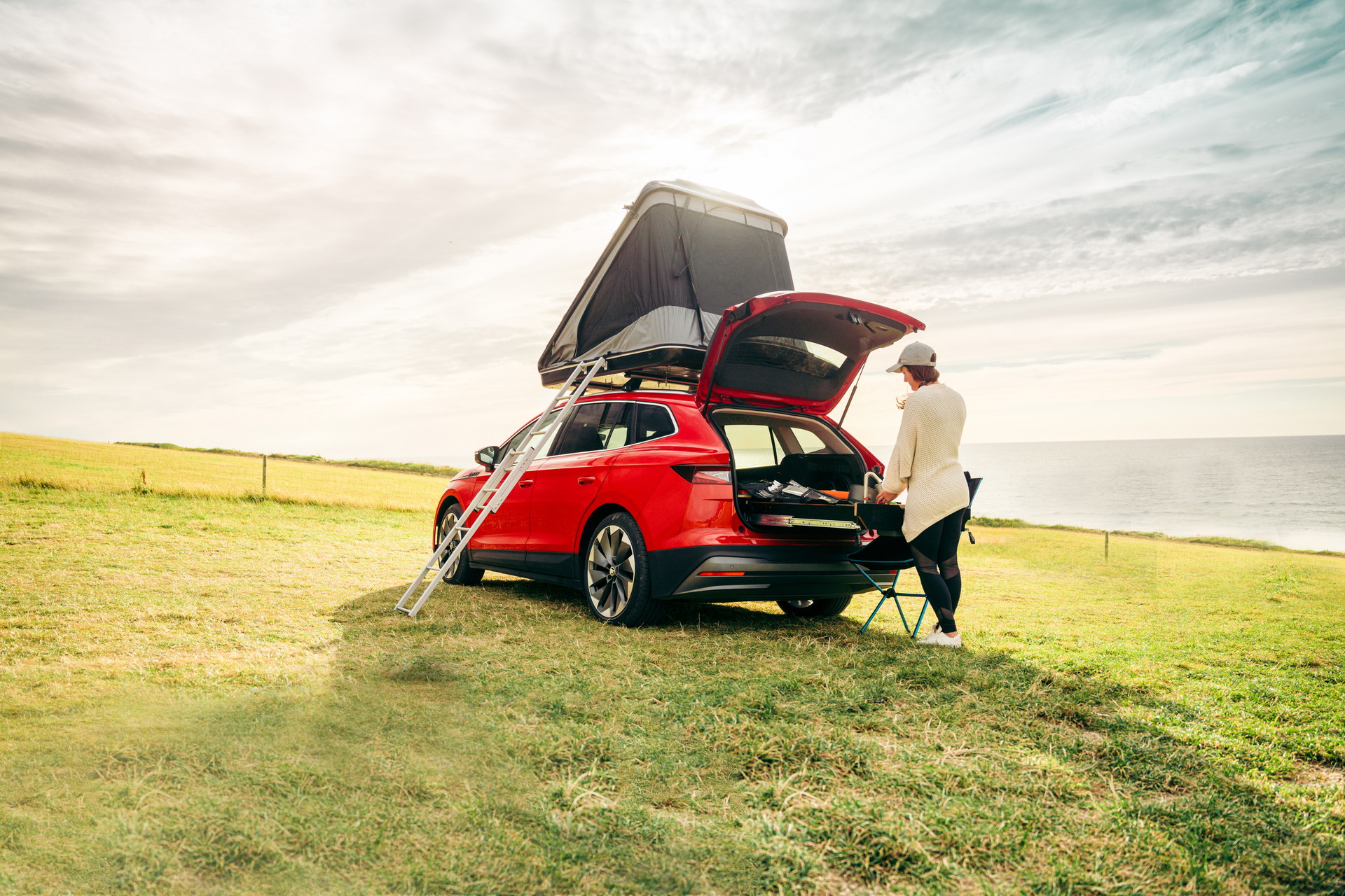 Skoda Turned The Enyaq iV 80 Into A FestEVal Camper That Can Sleep Up To Four