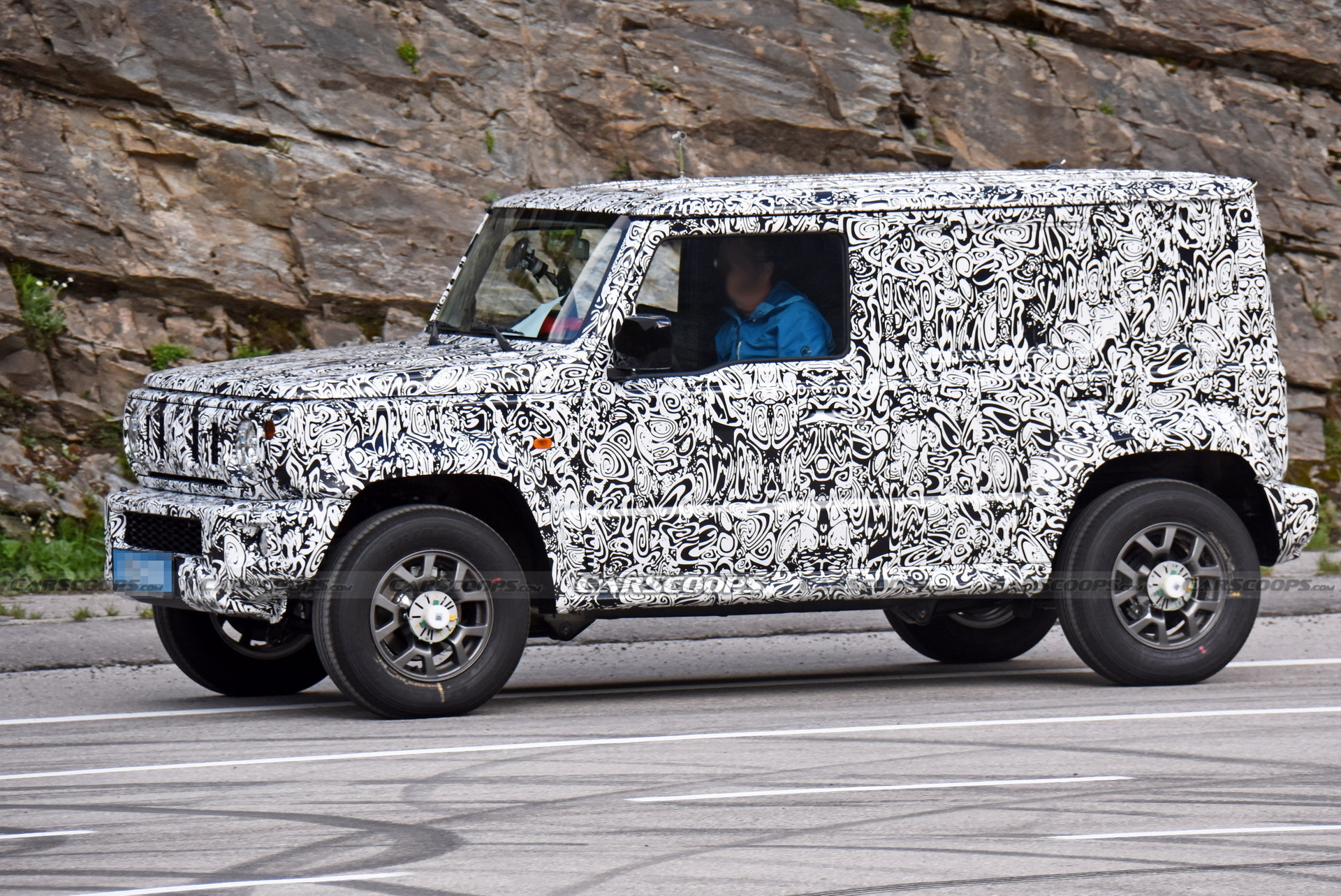 New Suzuki Jimny 5-Door Prototype Spotted In Europe, Could Get A Hybrid Powertrain