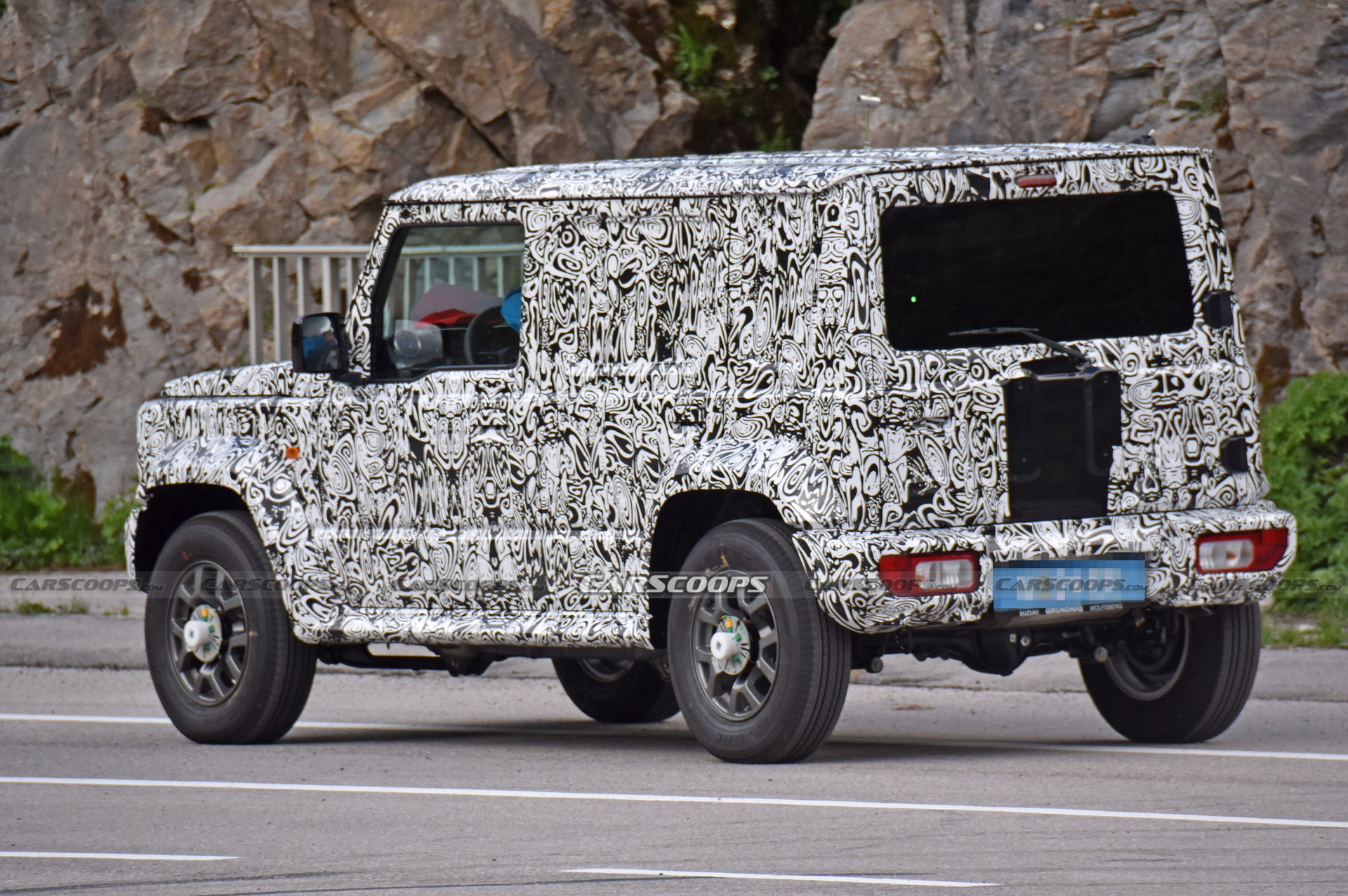 New Suzuki Jimny 5-Door Prototype Spotted In Europe, Could Get A Hybrid Powertrain