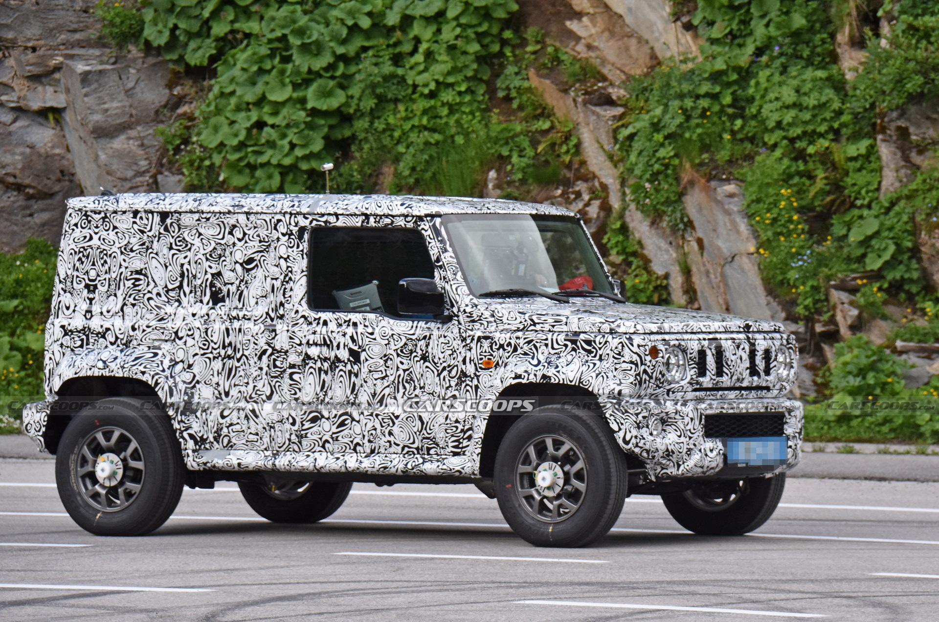 New Suzuki Jimny 5-Door Prototype Spotted In Europe, Could Get A Hybrid Powertrain
