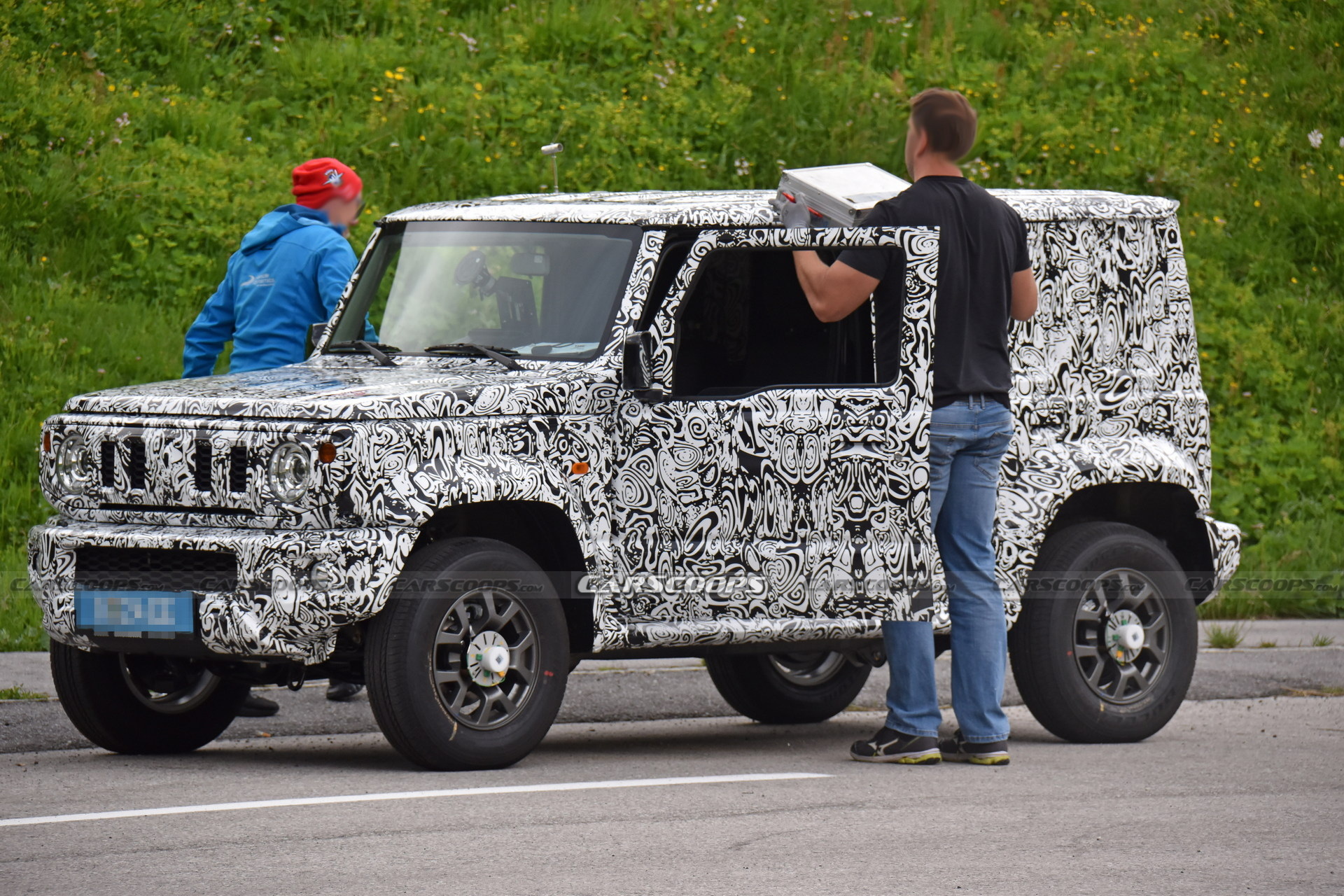 New Suzuki Jimny 5-Door Prototype Spotted In Europe, Could Get A Hybrid Powertrain