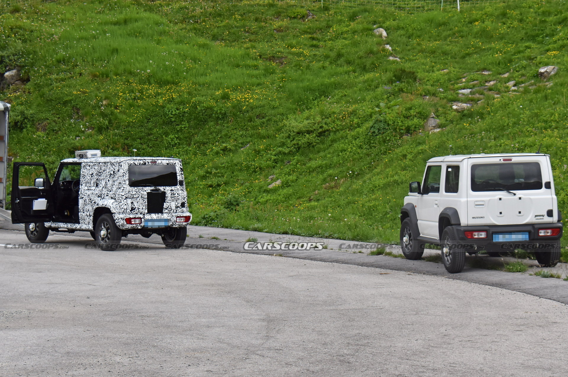 New Suzuki Jimny 5-Door Prototype Spotted In Europe, Could Get A Hybrid Powertrain