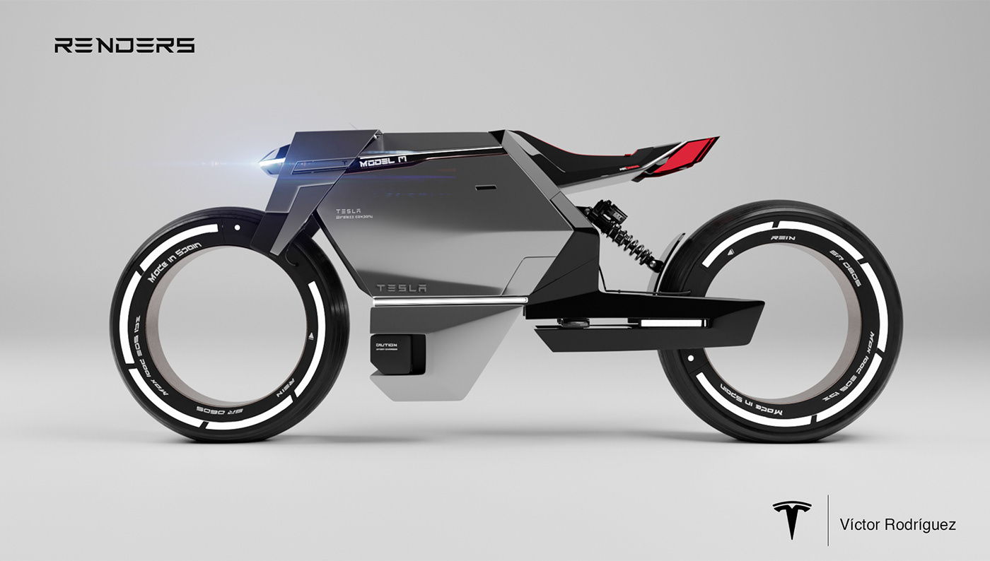 The Model M Electric Cybercycle Study Is A Futuristic Tesla Cybertruck-Inspired Bike