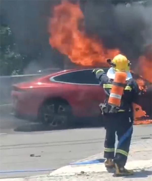 Xpeng P7 Catches Fire In China After Object Hits The Battery Pack
