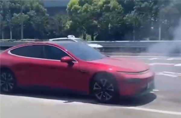 Xpeng P7 Catches Fire In China After Object Hits The Battery Pack