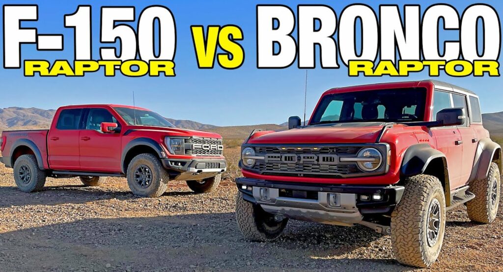 Ford F-150 Vs. Ford Bronco: Which Makes The Best Raptor?