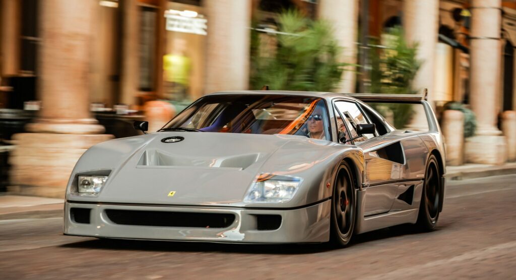  Jaw-Dropping Ferrari F40 In Grigio Nardo With Around 1,000 HP Goes Under The Hammer