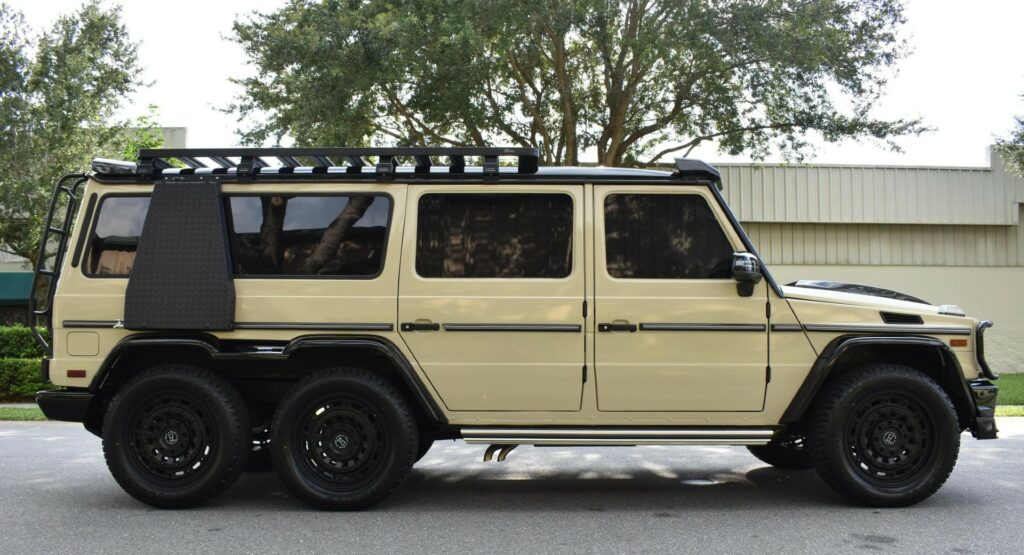  This Beige 2017 Mercedes-Benz G550 Six-Wheeler Up For Auction Is Anything But Boring