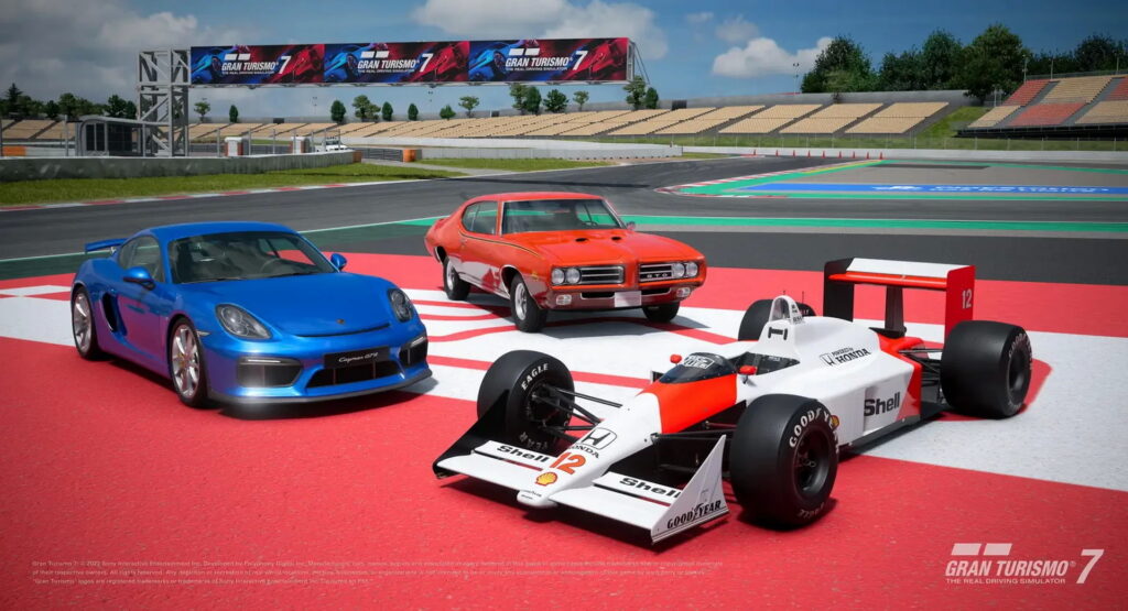  Gran Turismo 7 Adds Ayrton Senna’s 1988 McLaren MP4/4 And 1969 Pontiac GTO ‘The Judge’ With Update 1.20