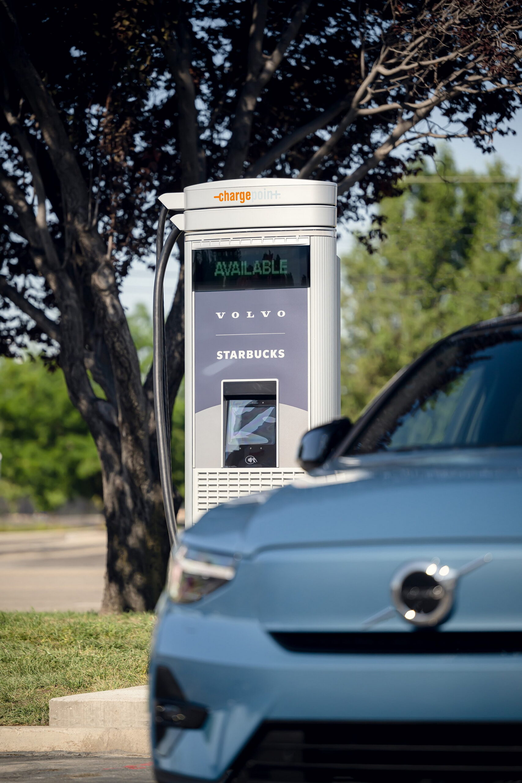 Volvo And Starbucks Install First EV Chargers In Provo, Utah