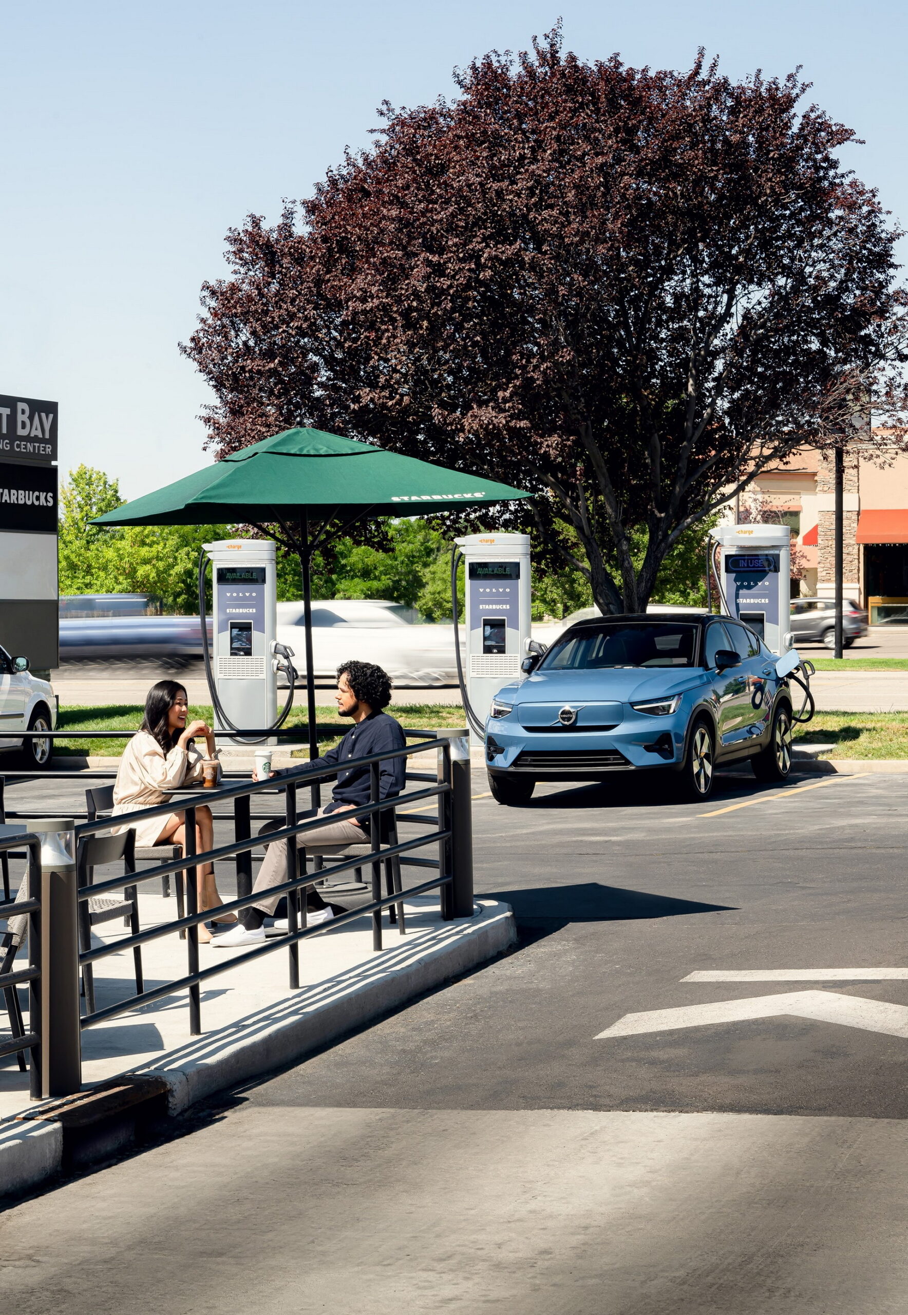 Volvo And Starbucks Install First EV Chargers In Provo, Utah