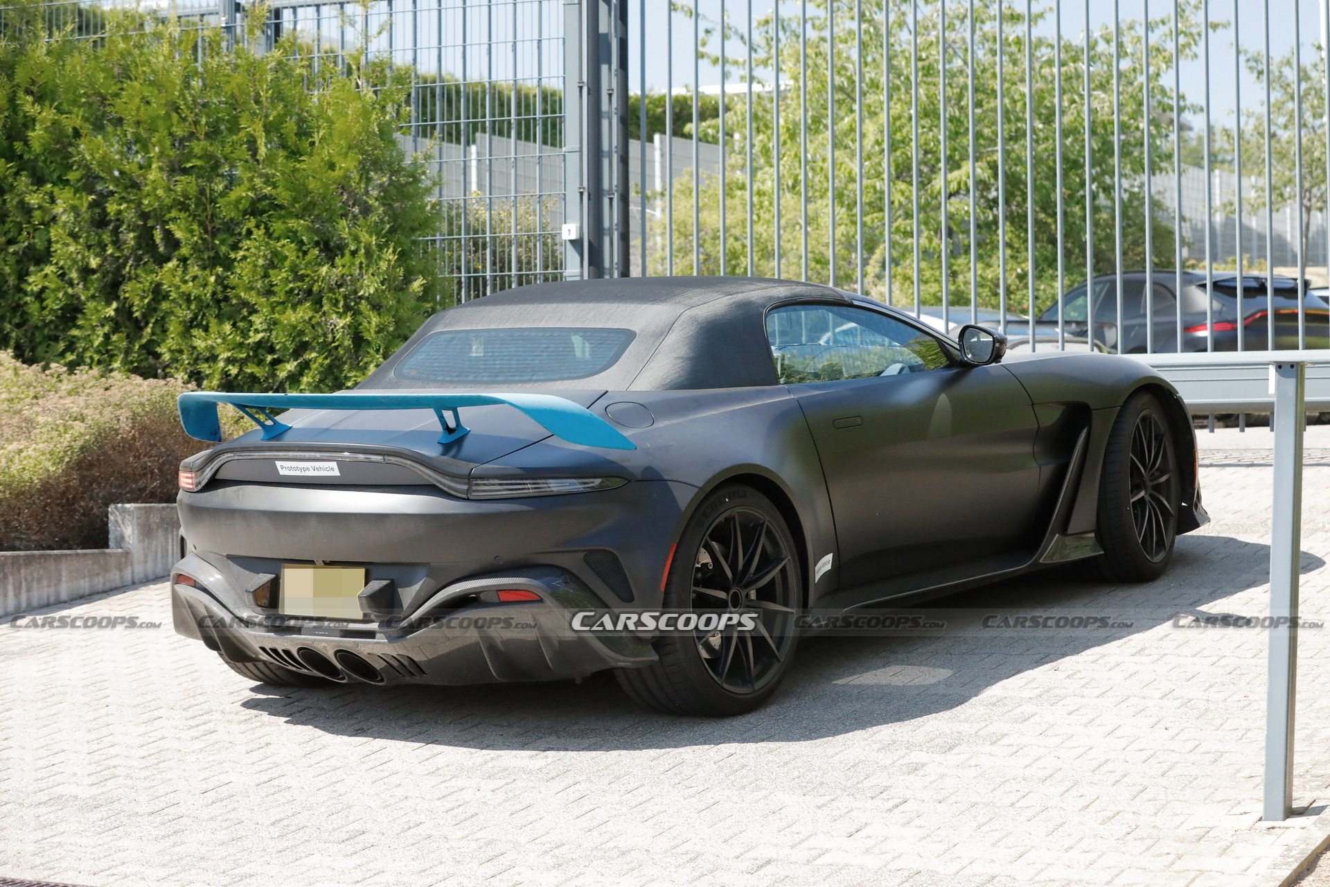 2023 Aston Martin V12 Vantage Roadster Spied All But Undisguised