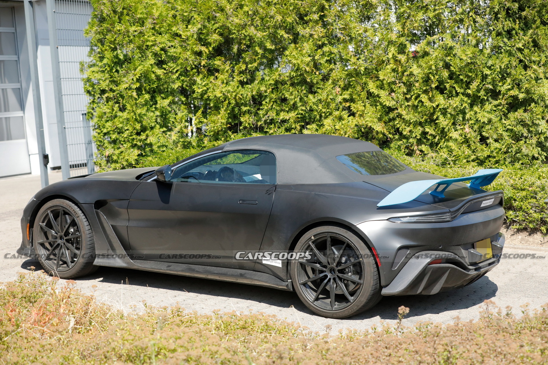 2023 Aston Martin V12 Vantage Roadster Spied All But Undisguised