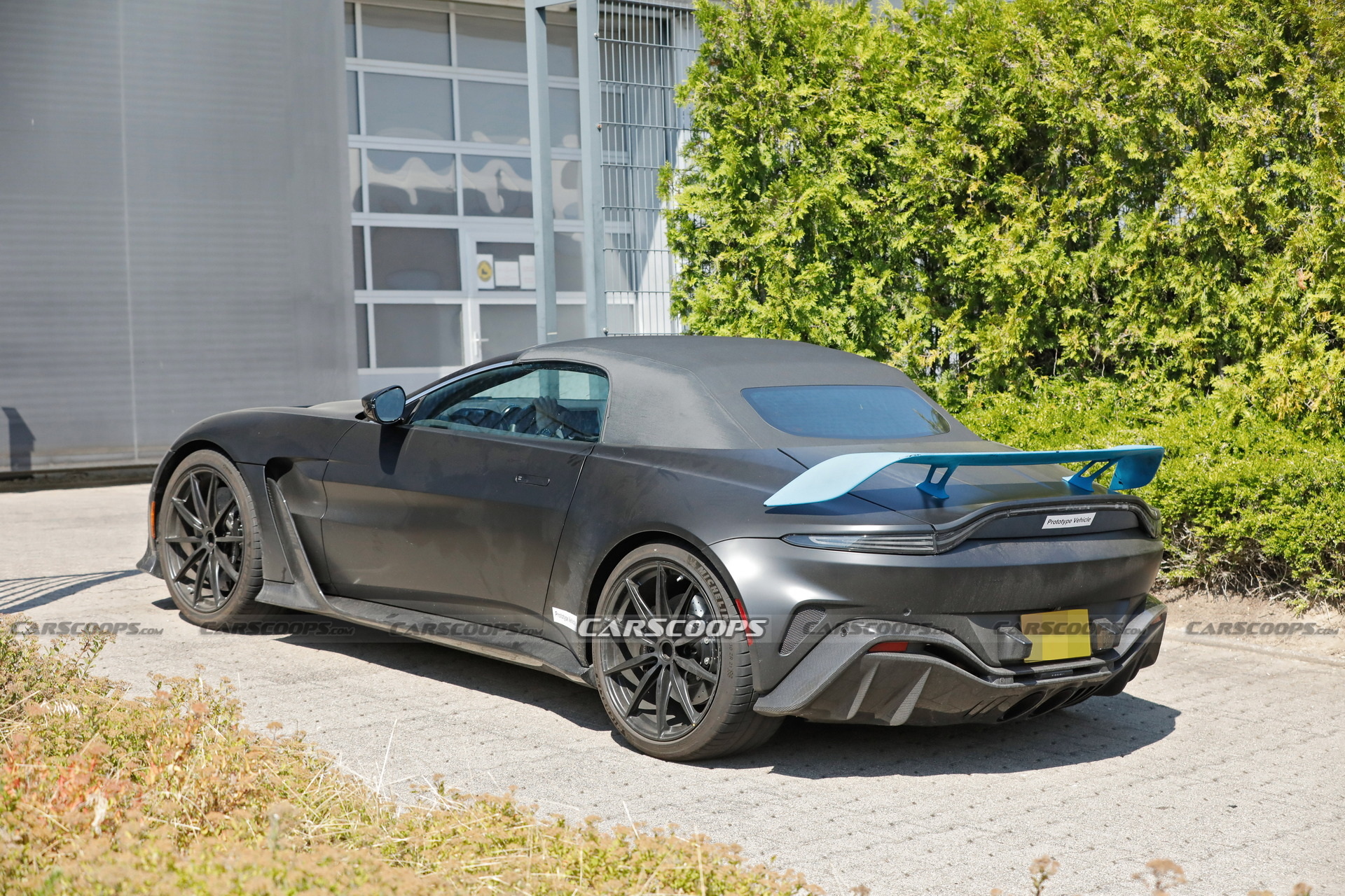 2023 Aston Martin V12 Vantage Roadster Spied All But Undisguised