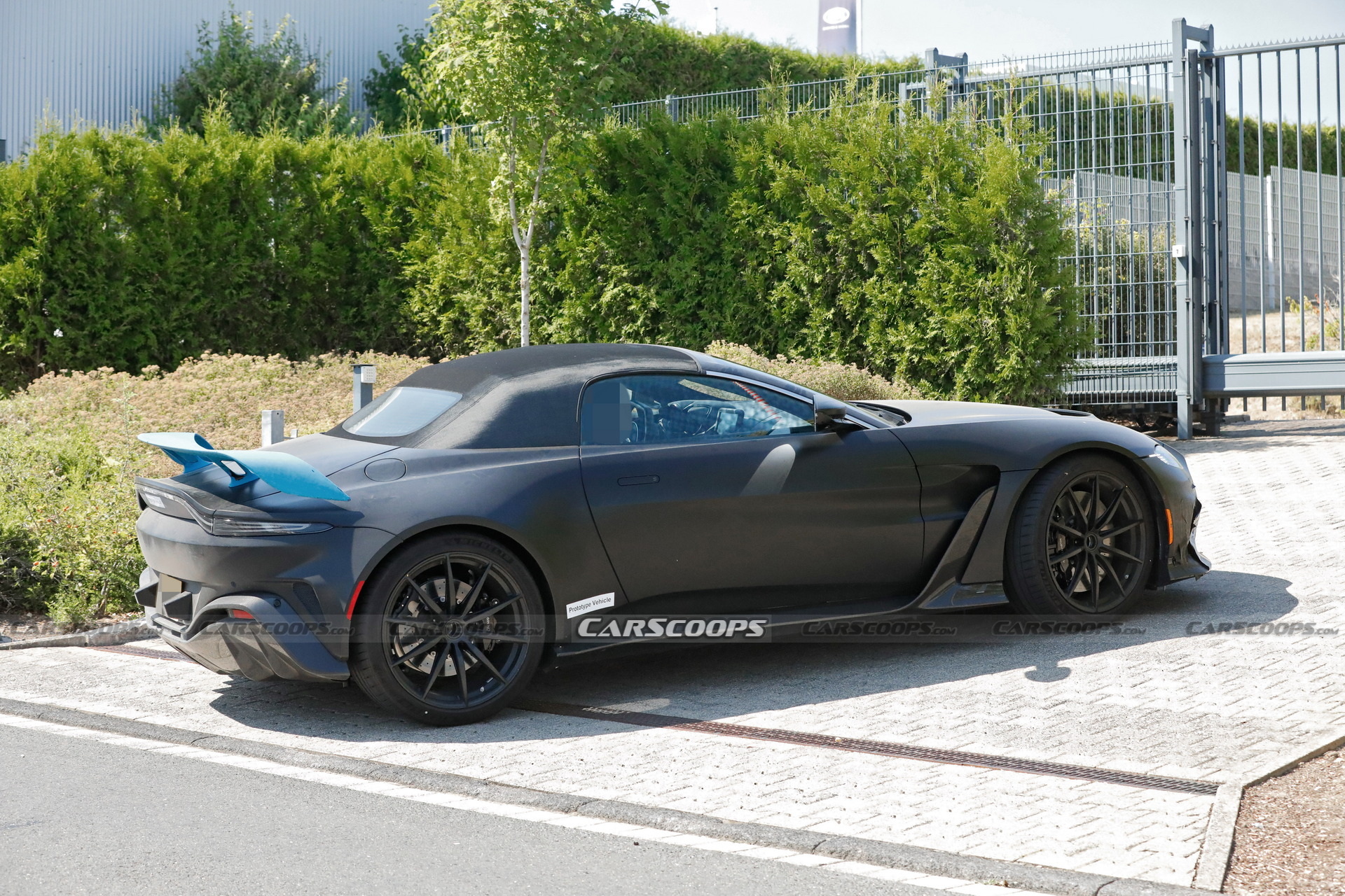 2023 Aston Martin V12 Vantage Roadster Spied All But Undisguised