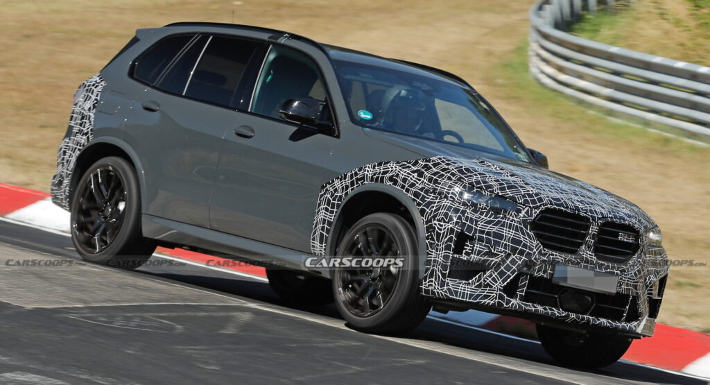  2024 BMW X5 M Shows A Little More Grille While Testing At The Nurburgring