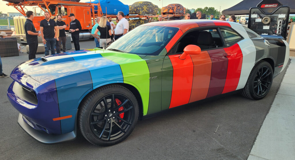  Dodge Challenger To Get Limited-Run Multicolor Wrap That Showcases All 14 Of Its New Hues