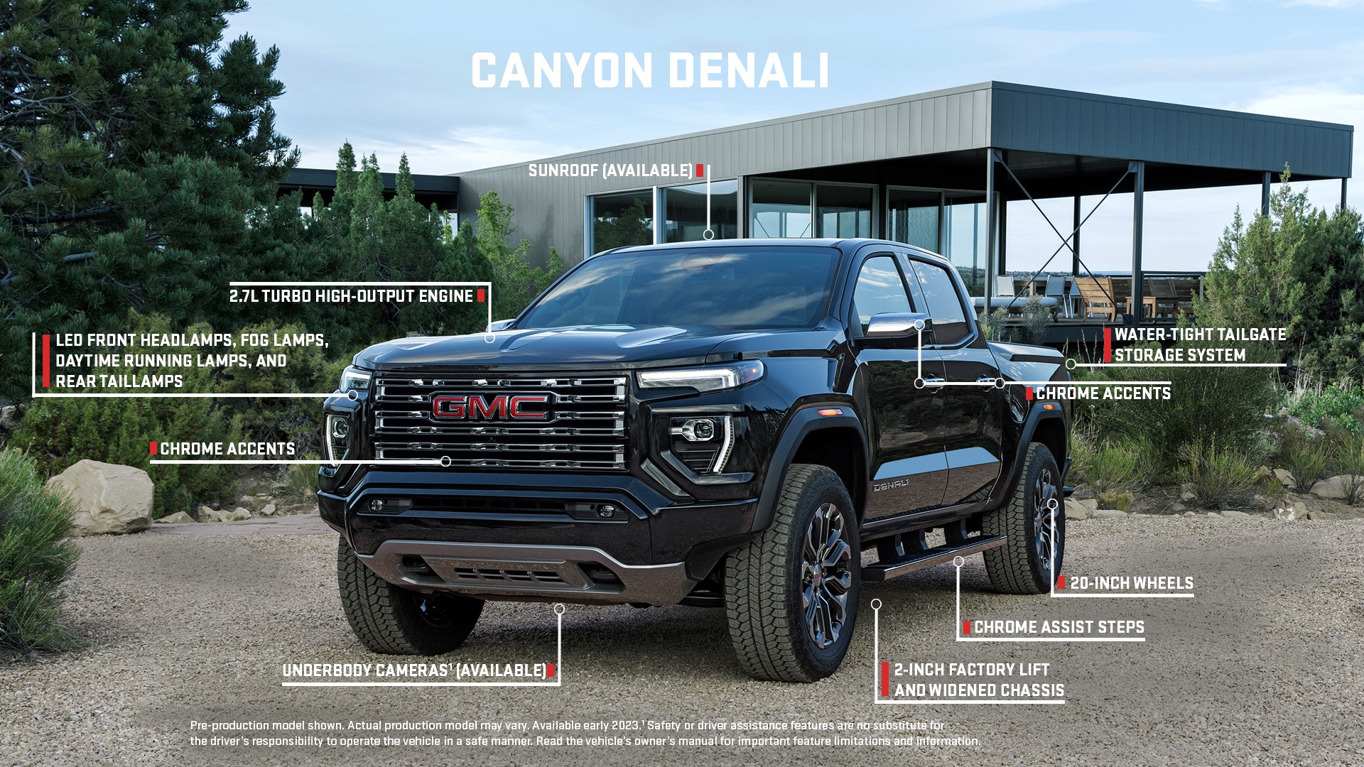2023 GMC Canyon Combines Luxury And Off-Road Prowess With 310 HP Turbo Engine
